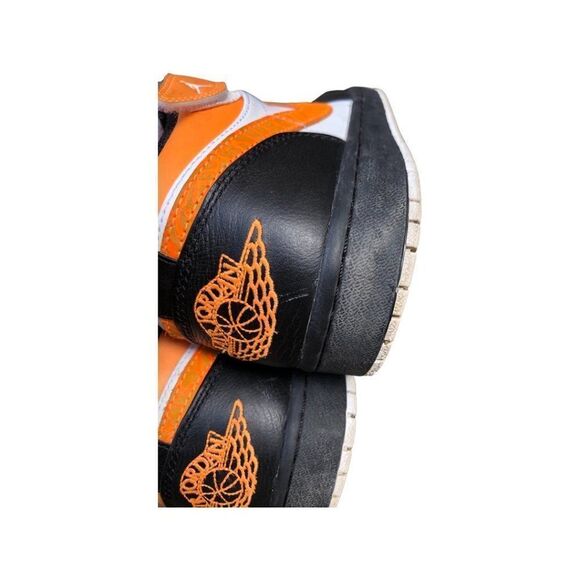 Rare 2012 Nike Air Jordan 1 Low Black Bright Citrus Size 11 - Picture 11 of 16